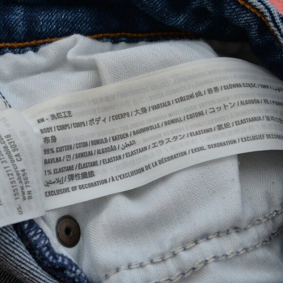 Abercrombie & Fitch The Mom Jeans Curve Love High Rise Button Fly Sz 26/2 - Picture 5 of 7